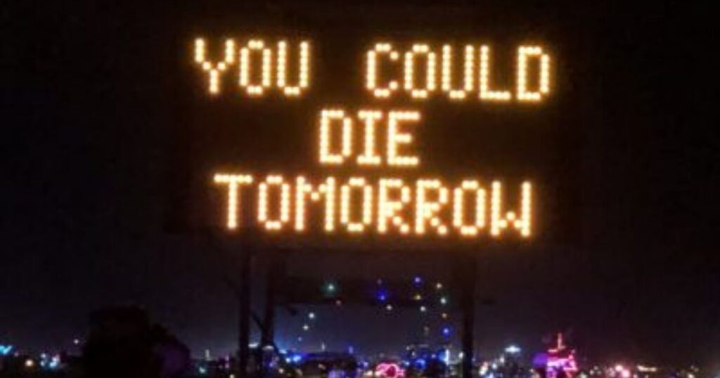 You Could Die Tomorrow Love Sex and Desire